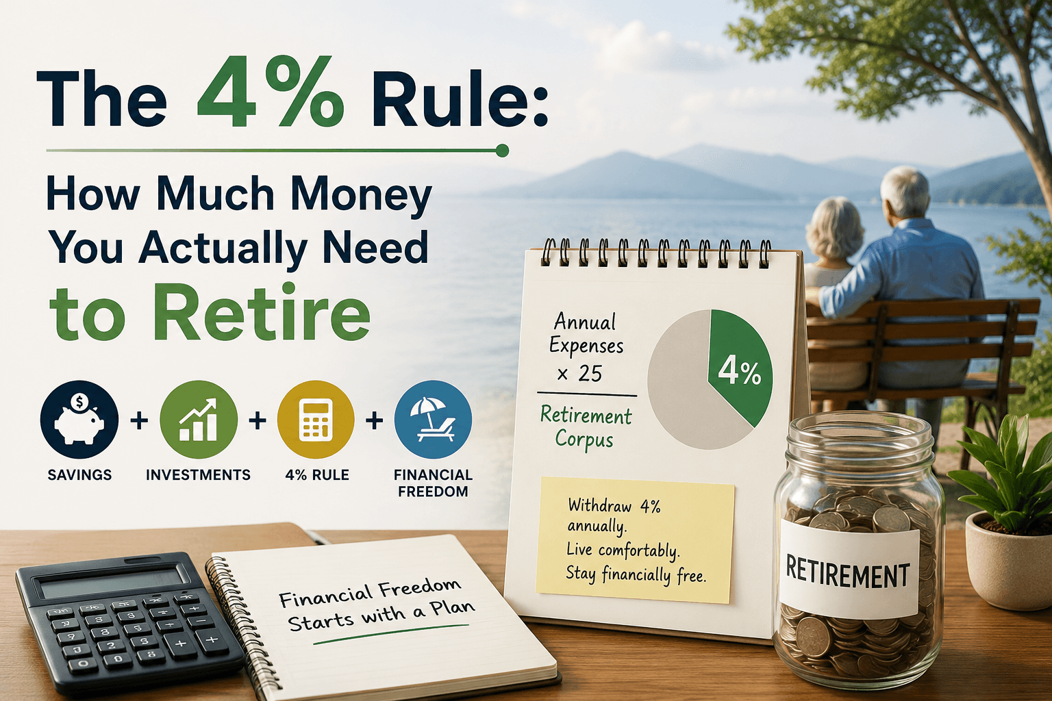 The 4% Rule: How Much Money You Actually Need to Retire